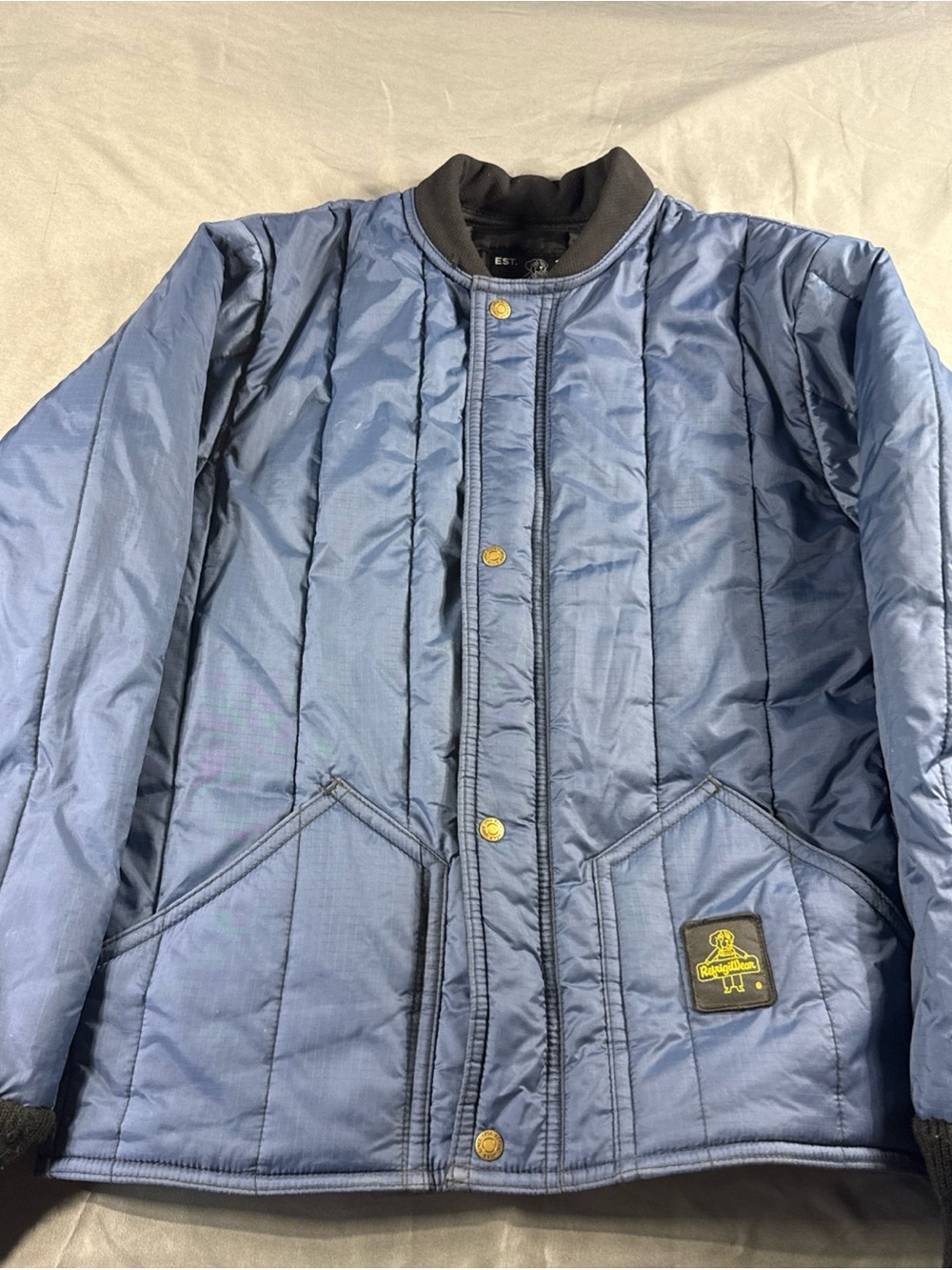 Refrigiwear Blue Quilted Lightweight Jacket Medium